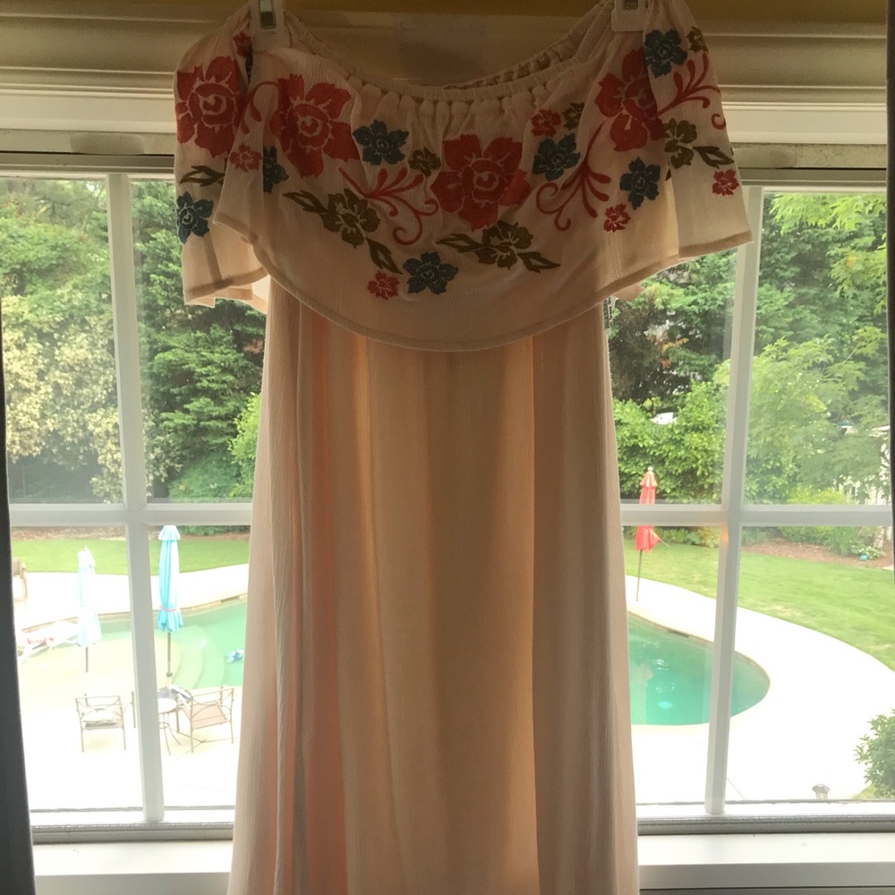Floral Off Shoulder Dress